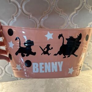 Custom Lion king personalized toy storage plastic easter basket